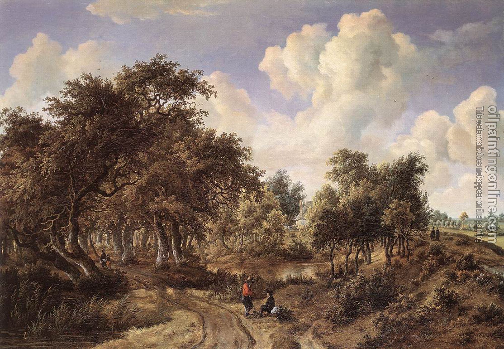 Meindert Hobbema - A Wooded Landscape